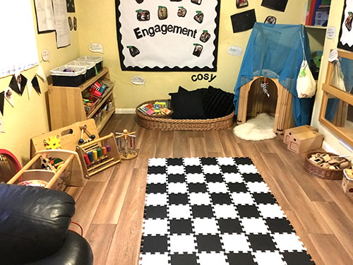 First Steps Nursery Sunshine Room cosy corner